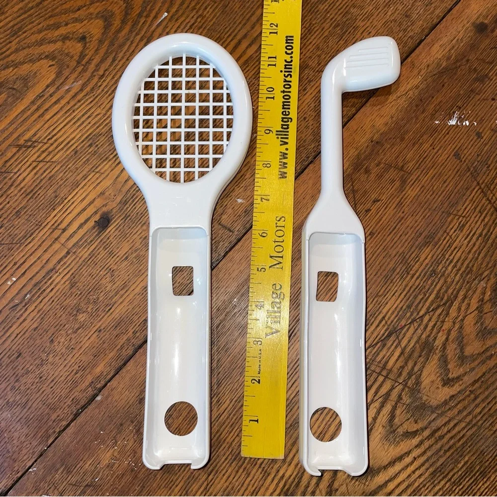 Nintendo Wii Sport White Tennis Racket and Golf Club Accessories Set of 2 Retro
